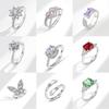 Fashion Opening Adjustable Proposal Ring Gift Light Luxury High Sense of Love Infinite Lucky Personalized Ring Jewelry