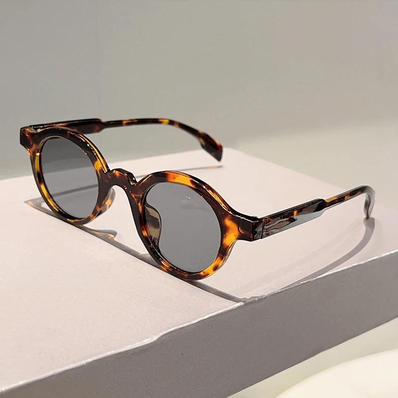 Солнцезащитные очки с круглой оправой для мужчин, винтажные, конфетного цвета, для улицы, повседневные, женские, новые, ретро, дизайнерские, милые, с градиентом