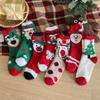 Santa Claus Christmas Socks Cartoon Floor Sleep Socks Comfortable Women Hosiery  Ladies