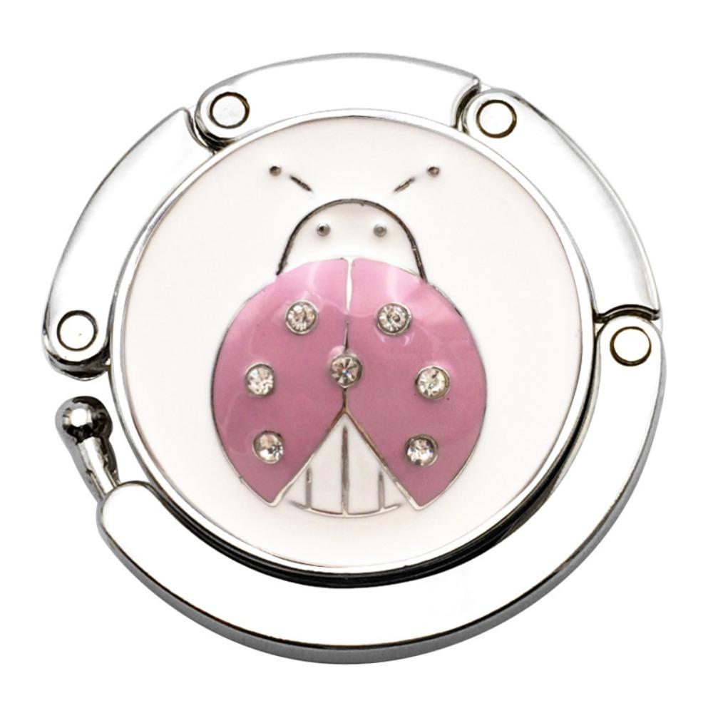 Portable Butterfly Pattern Table Hanger Desk Hooks Bag Holder Handbag Hanger Purse Hook Folding