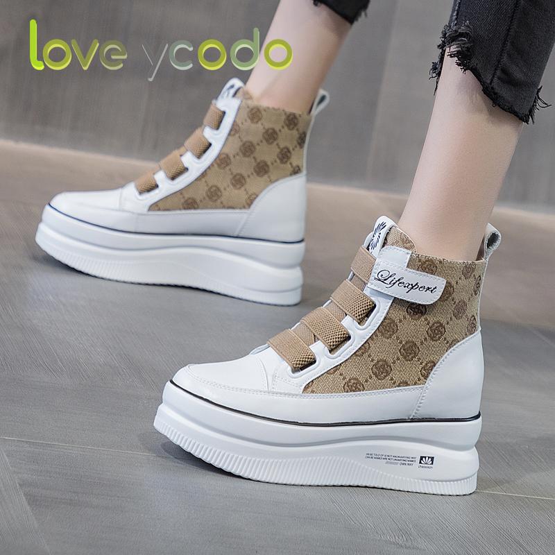 love ycodo Весенне-осенние модные повседневные ботильоны для женщин и девочек-студентов на толстой подошве