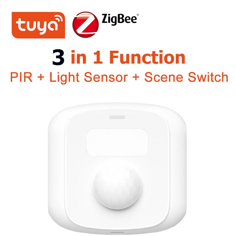 Tuya Zigbee 3.0 Wifi PIR датчик освещенности кнопка сцены датчик движения человека умный дом пульт дистанционного управления детектор охранная сигнализация