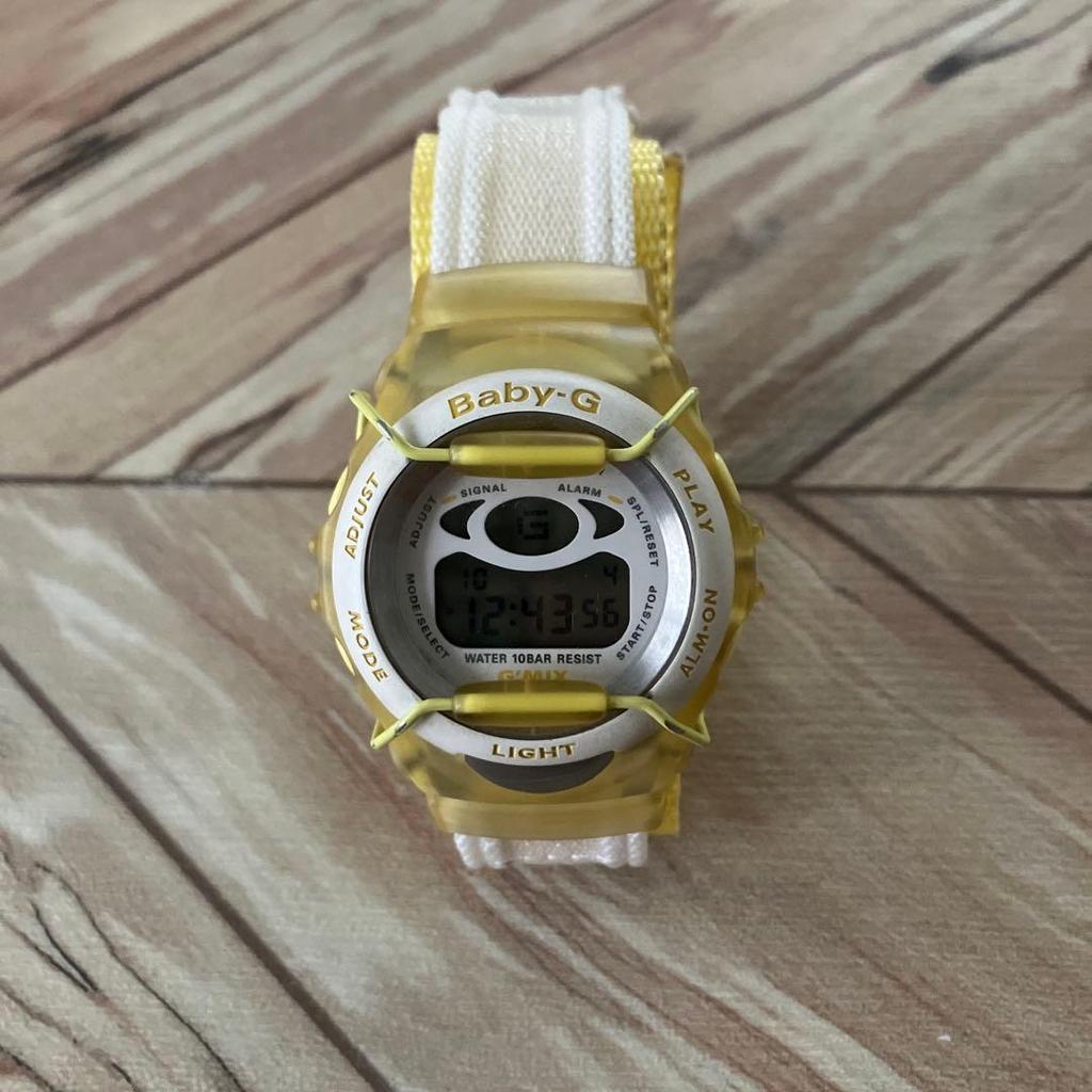 Used Baby-G G'MIX BGM-100 Yellow Working Condition
