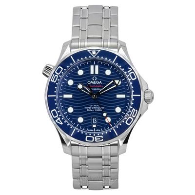 Seamaster Нержавеющая сталь Синий циферблат Автоматические дайверские часы 210.30.42.20.03.001 300M Мужские часы