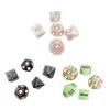 Игровой набор из 5 игральных костей Naughty Dice, светящиеся в темноте акриловые игральные кости Sexy Love для вечеринки в паре с золотыми узорами