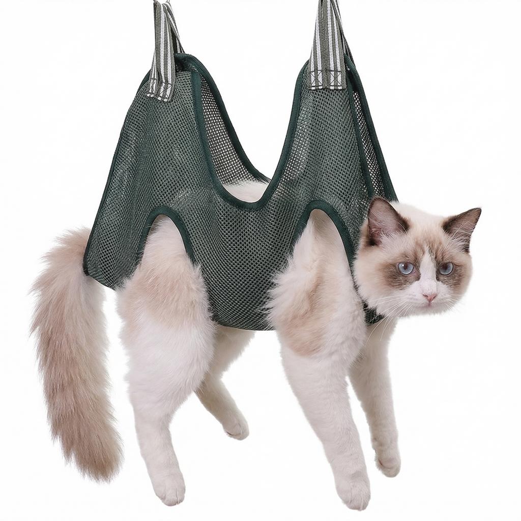 Cat Grooming Hammock Dog Nail Trimming Restraint Bag Anti Scratch Sling Adjustable Hanging Helper For Small Medium Pets