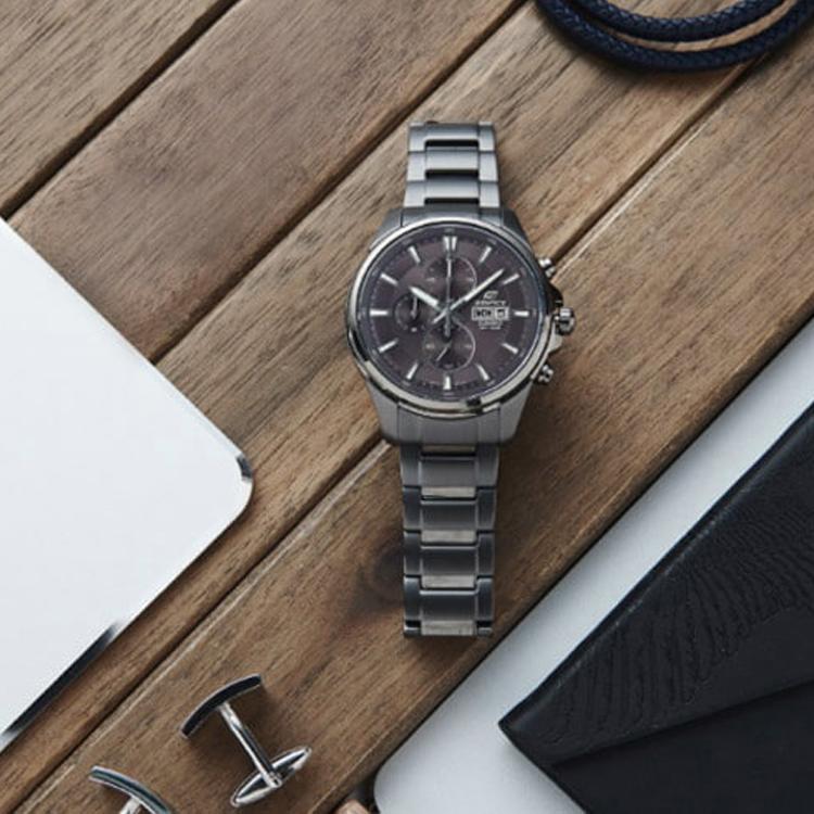 Casio Мужские часы EDIFICE Черные EFB-509GY-1AVUPR