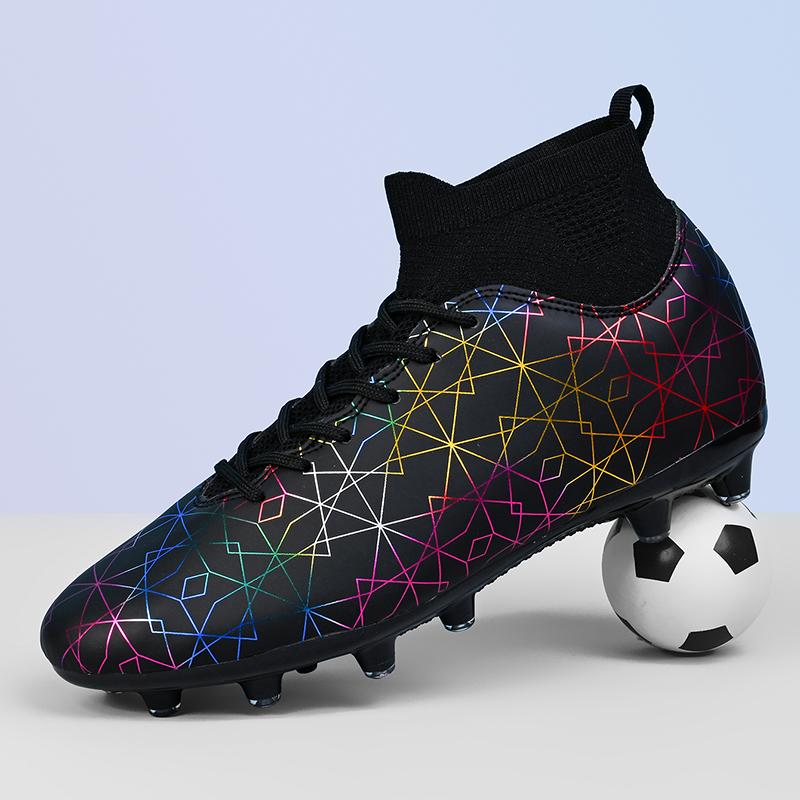 Мужские футбольные бутсы Нескользящие AG/TF футбольные шипы Ботильоны Унисекс Большой размер Сверхлегкие футбольные бутсы Кроссовки для мальчиков