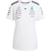 Женская дышащая футболка с коротким рукавом X Mercedes-Amg F1 Team Белый Черный JX5799