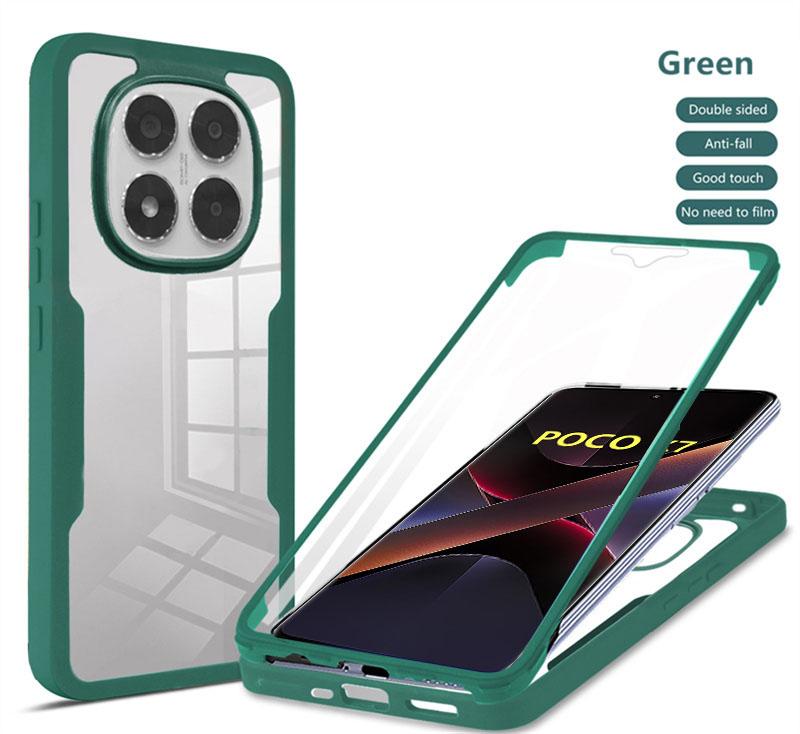 360 Full Phone Case For POCO X7 X6 M6 X5 X4 X3 Pro 5G Screen Protector Cases For POCO F7 Ultra F6 F5 M4 M3 Pro X3 NFC C65 Cover