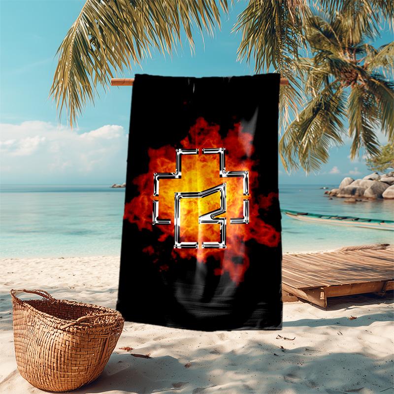 Till Lindemann, lead singer of the German heavy metal rock band Rammstein, outdoor camping vacation swimming beach scarf decorative blanket F8