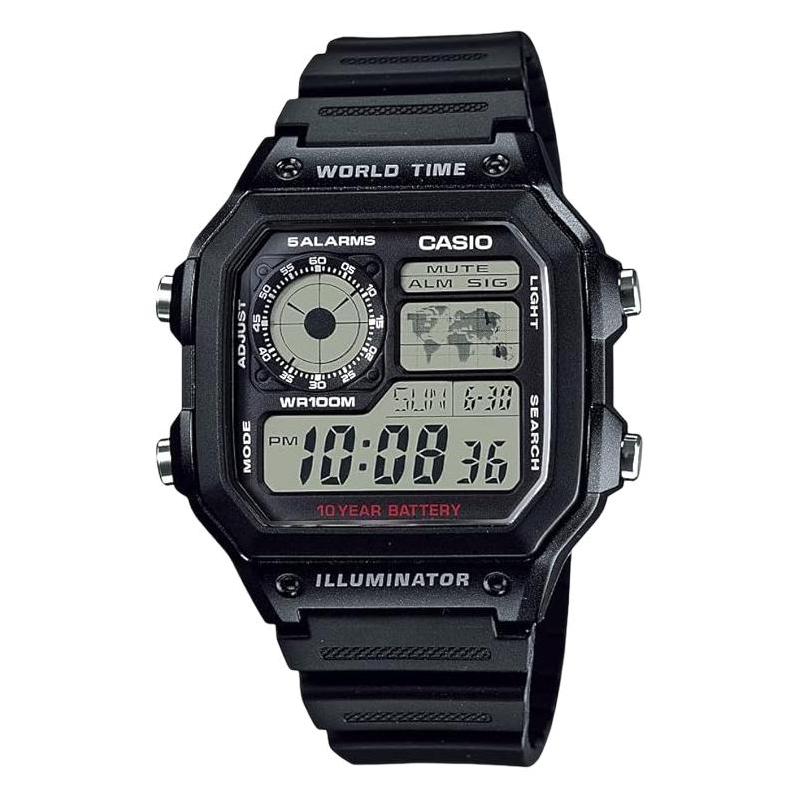 Casio Кастомизированные часы модифицированная серия Кварц смола Стальной ремешок мужчины и женщины одинаковый стиль золотой циферблат AE-1200WH-1AVD(Команда1078-ГайЧжуан-АньЦзинь)