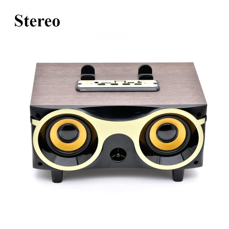 Retro Bluetooth Speaker Small Mini Birthday Gift Subwoofer Wooden Double Speaker Cassette Cassette Speaker