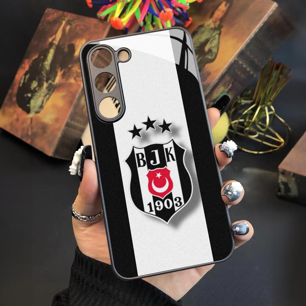Чехол для телефона A-Fashions Besiktas BJK для Samsung Galaxy S25 S24 S23 S22 S20 S21 Note20 Ultra Plus Fe Цветной Серебристый Чехол