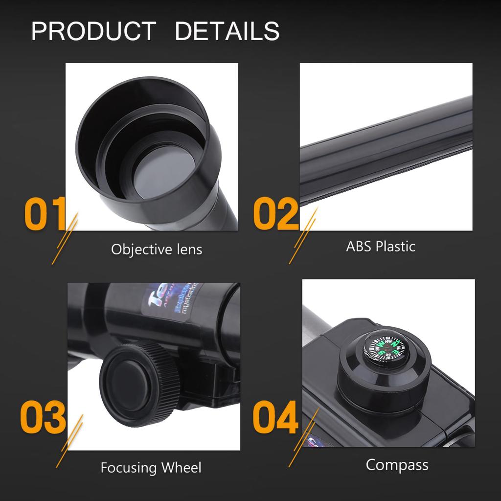 Детские развивающие игрушки в подарок, монокуляр, космический астрономический телескоп со штативом