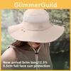 Minimally Embroidered Summer Sun Shading Fisherman Hat With Mask Detachable