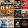 Norton Triumph Motorcycle Metal Tin Signs Vintage Wall Posters Retro Iron Painting Metal Plaque Sheet for Bar Cafe Garage Home