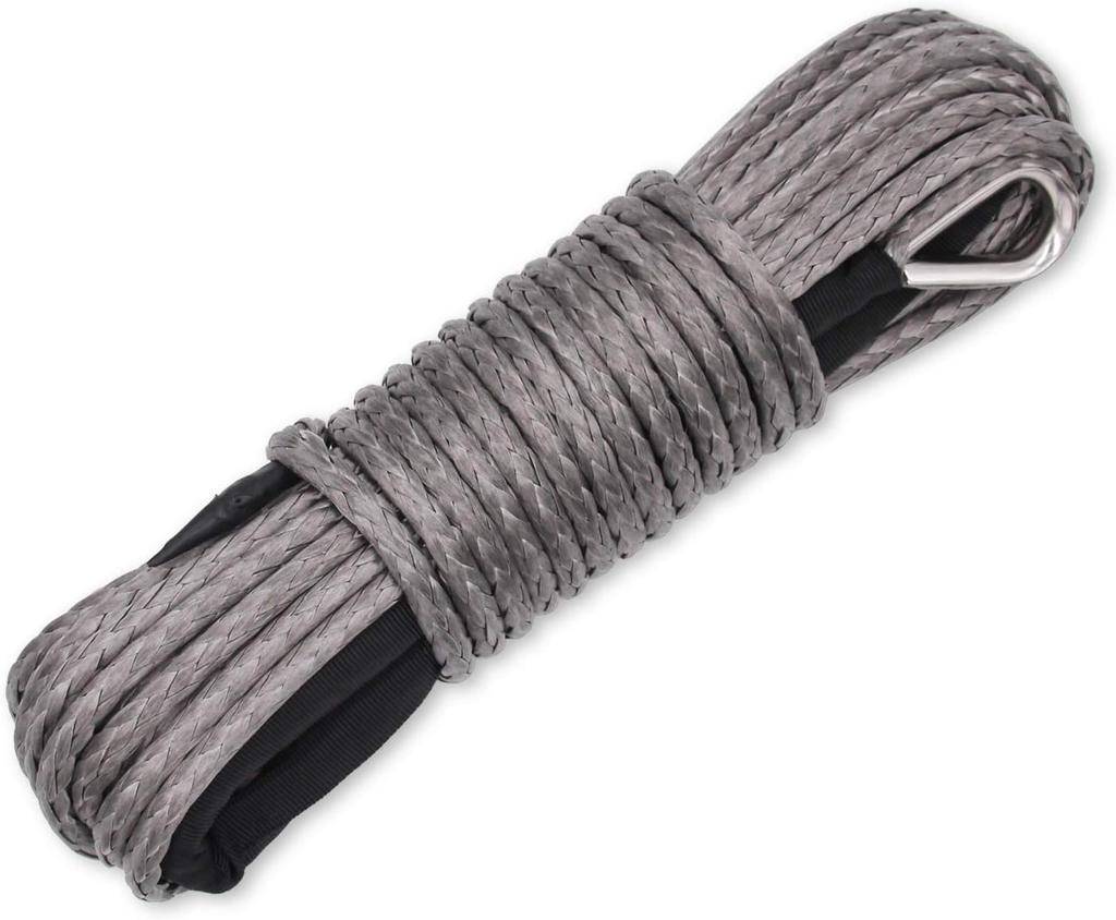 7mmx15m Truck Boat Emergency Replacement 9300lbs 12 Strand Stringt Car Outdoor Accessories Synthetic Winch Rope Cable ATV UTV
