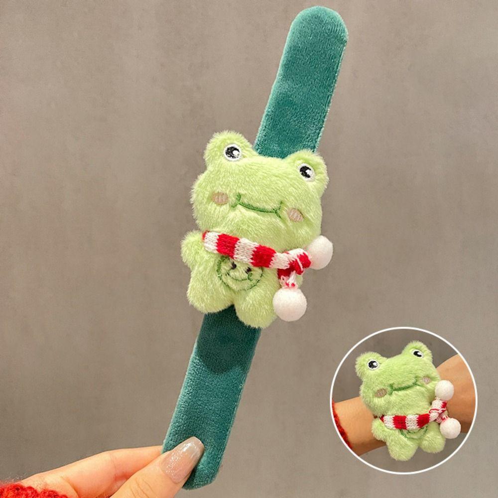 Creative Plush Slap Bracelets Multicolour Christmas Wrist Ornaments Handbands Accessories