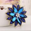 Brooch, European And American Fashion Trend, Retro Exaggerated Gemstone Flower Accessories Brooch