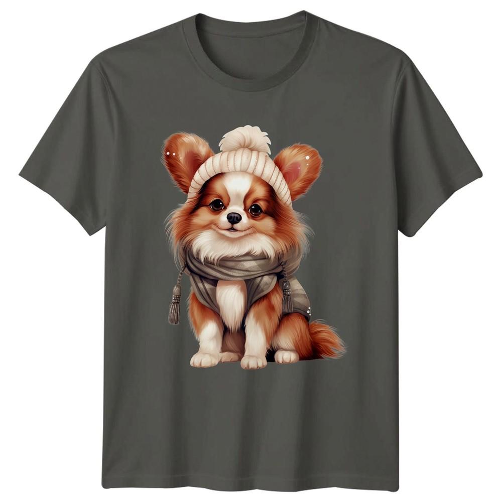 Cute Pekingese Dog Winter Hat Animals Unisex TShirt Unisex Graphic Tee