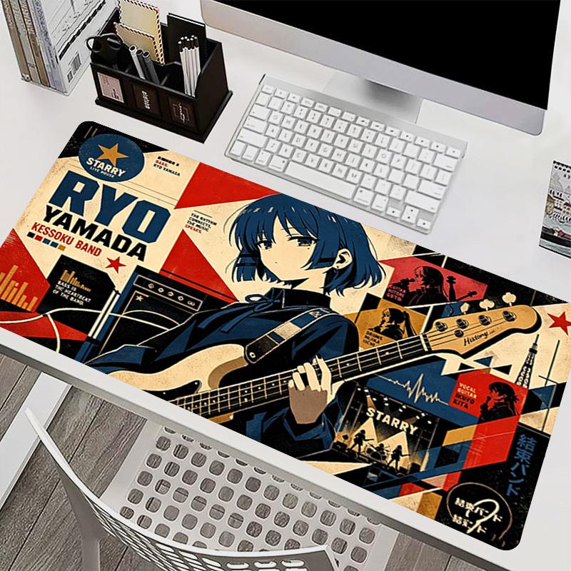 Mouse Pad Bbocchi The Rrock Anime Extended Mouse Pad Kawaii Gaming Accessories Computer Keyboard Desk Mat Large Gamer Mousepad