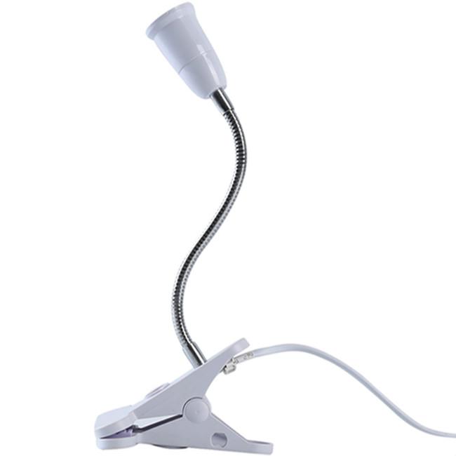 E27 светодиодная настольная лампа, вращающаяся на 360 градусов, держатель, зажим для ремня, переключатель, светильник для освещения, держатель лампы, универсальный зажим