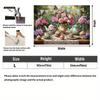 2D Vintage Tea Party Backdrop Pink Roses Teapot Cupcake Garden Background