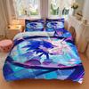 3Pcs Sonic City Bedding Set Quilt Cover Pillowcase Home Christmas Xmas Halloween Gift 1 Duvet Cover 2 Pillowcase M929260