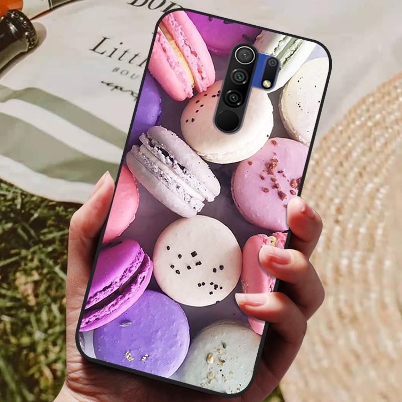 Для чехла Xiaomi Redmi 9 Чехол Кот Цветок волк Силиконовый чехол для Redmi 9 redmi9 Чехол Бампер 6.53" Ударопрочный Чехол для телефона Coque