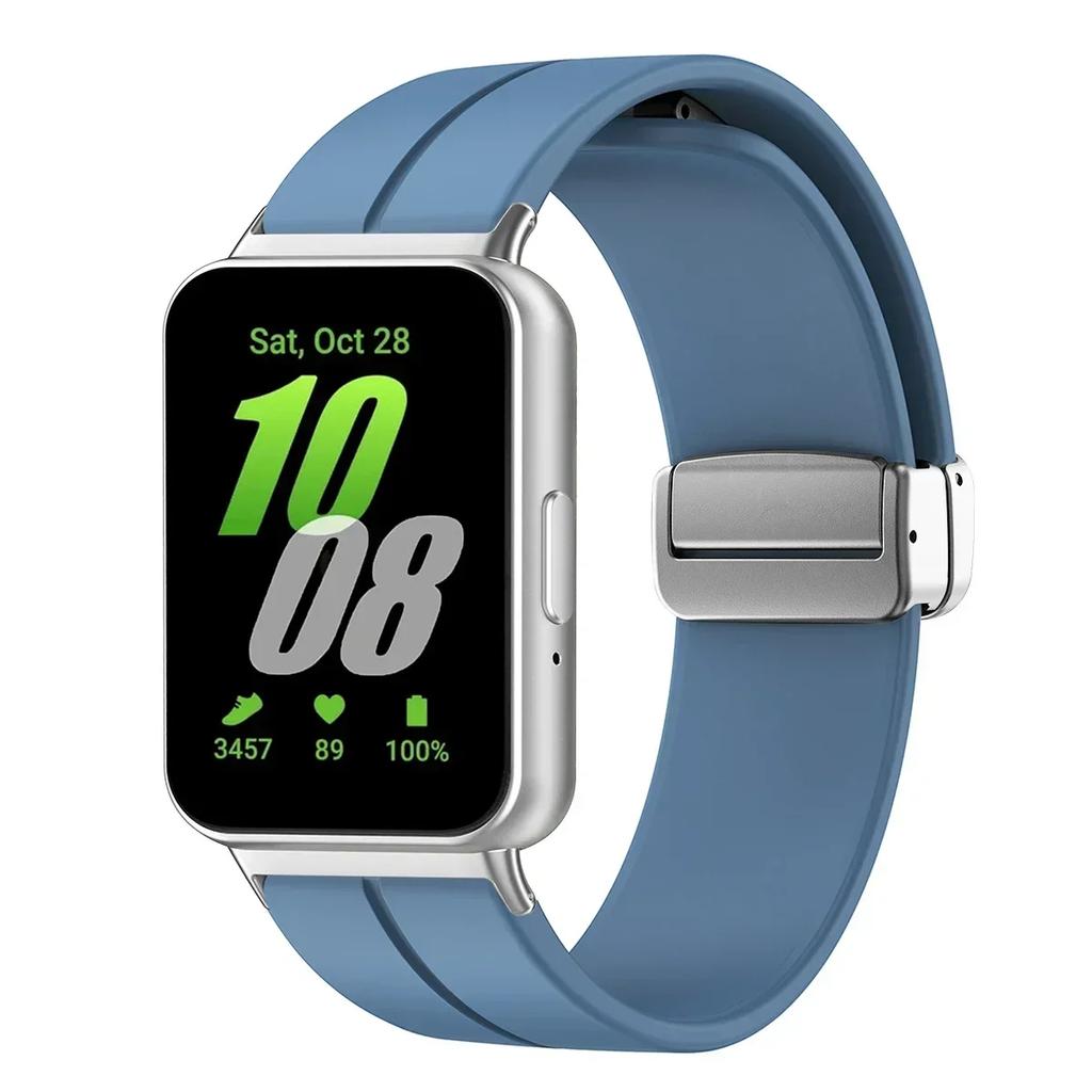 Silicone Strap For Samsung Galaxy Fit3 Watch Band Magnetic Buckle Wristband For Samsung Galaxy Fit 3 Bracelet Replacement Correa