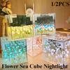 НОВЫЙ креативный сделай сам цветок тюльпана морской куб трехмерный маленький ночник материал упаковка для подруги пара подарок девушке