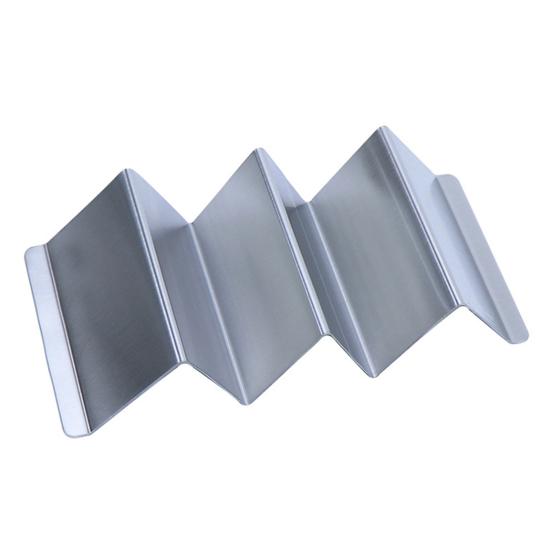 Stainless Steel Taco Holder Tortilla Serving Rack Reusable Taco Plates Burrito Rack for Kitchen Restaurant