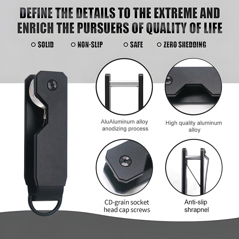 Aluminum Alloy Multi-Functional Key Organizer Clip