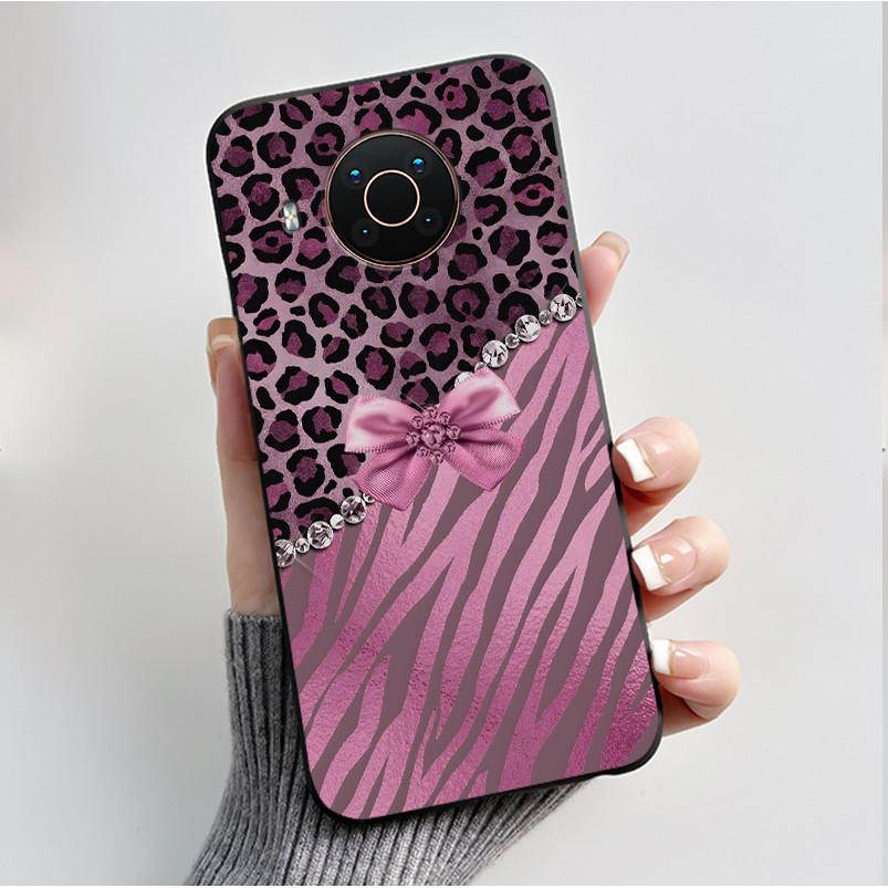 For Nokia X20 X10 X100 Case Luxury Fashion Butterfly Flowers Black Soft Silicone Shockproof Cover Bumper For Nokia X 20 Phone