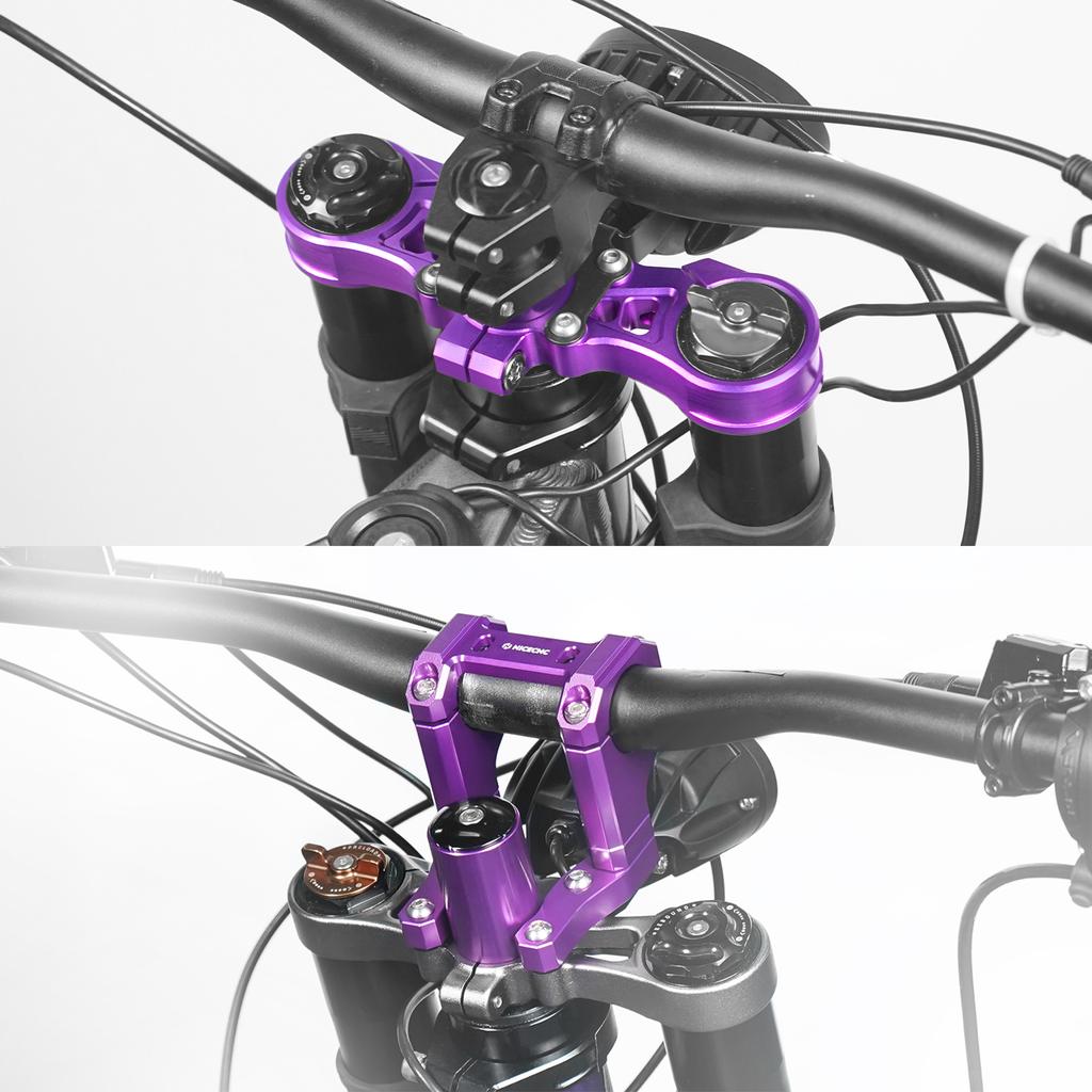 NICECNC Front Handlebar Bar Riser Mount Bracket Upper Triple Clamp Top Link Plate Bracket Heighten Kit For Surron Light Bee X S