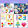 Logic Cubes Wooden Building Blocks For 6-year-olds Educational Toy For Early Learning Skills