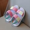 Детские сандалии летние в корейском стиле, модные сандалии на плоской подошве с открытым носком для девочек, повседневные, на мягкой подошве, детская пляжная обувь, школьные, универсальные