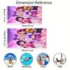 Пляжное полотенце в стиле K-pop с фиолетово-розовым градиентом, звездным светом и изображением женской группы. Подходит для пляжного отдыха. Летний подарок для друзей.