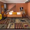 Vintage Rustic Hunting Pattern Carpet Living Room Large Size 140x200 Washable Bedroom Carpets Non-slip Lounge Rug Floor Mats