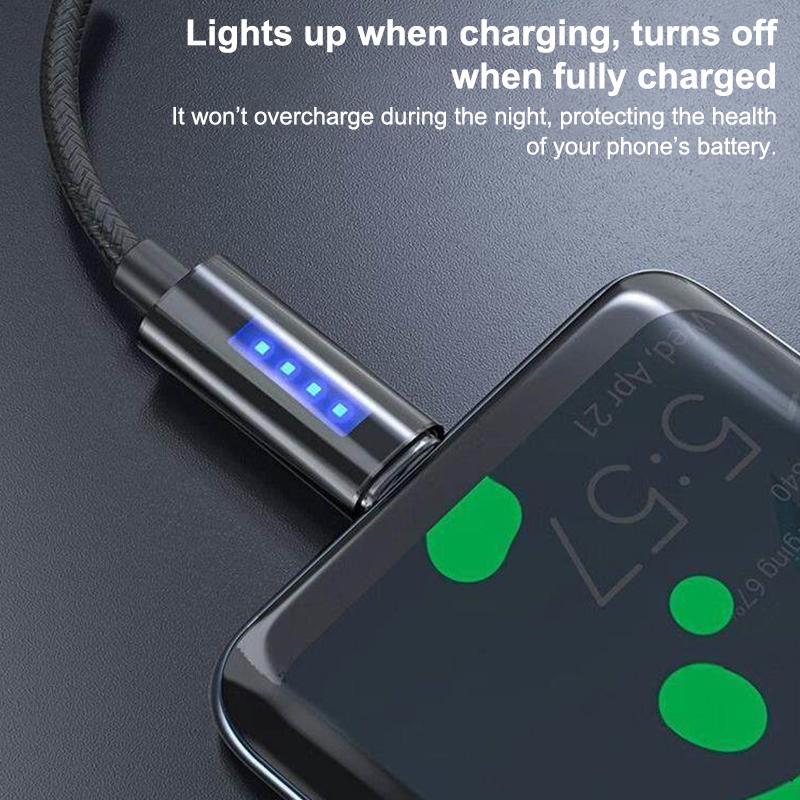 Новый кабель 120 Вт 6 А Super Fast Charge, USB-шнур для передачи данных, автоматическое отключение питания, кабель для быстрой зарядки для Oppo