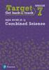 The Target Grade 7 AQA GCSE (9-1) Combined Science Intervention Workbook Book