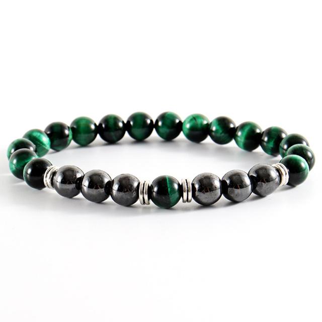 Браслет Strand для мужчин, модный, ручная работа, 8 мм, матовый браслет из гематитового камня, для мужчин, ювелирные изделия, подарок, Pulsera Hombre