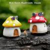 Cute Miniature Terrarium Micro Landscape Craft Decorations Mini Mushroom House Garden Accessories