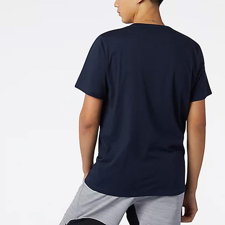New Balance Футболка мужская темно-синяя AMT11070-ECL