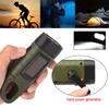 Powerful Flashlight LED Hand Crank Solar Powered Charging Rechargeable Outdoor Survival Gear Torch for Fishing Boating Hiking