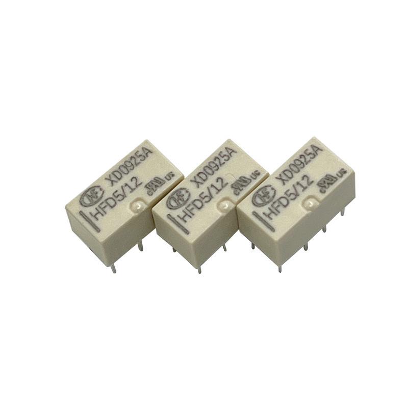Brand New Hongfa HFD5/12 Power Relay, 2A, 12V, Direct Plug-In, Dual Changeover