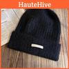 Knit Hat Warm For Women With Solid Color Design For Casual Cold Wear Season
