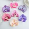 5/10PCS Thai Butterfly Orchid Artificial Flowers Garden Festival Wedding Bridal Headwear Hair Clips Diy Gift Photography Props