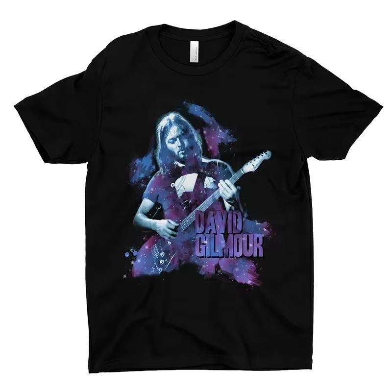 Men and women Harajuku streetwear hiphop fashion cotton top summer new Tshirt David Gilmour poster printed Tshirt